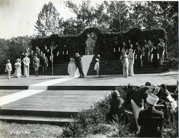 Governor H. G. Kump Crowns Queen Siliva VI during the Forest Festival in Elkins, W. Va.